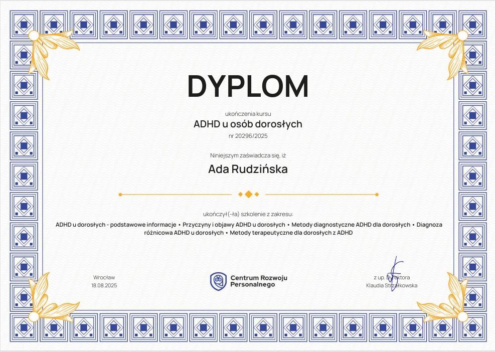 ada rudzinska opinie