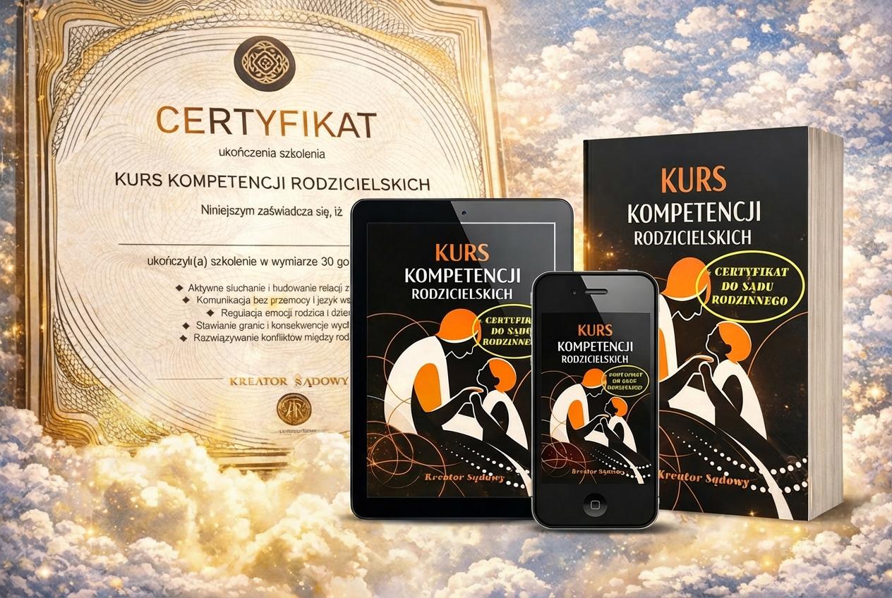 Kurs kompetencji rodzicielskich certyfikat do sądu