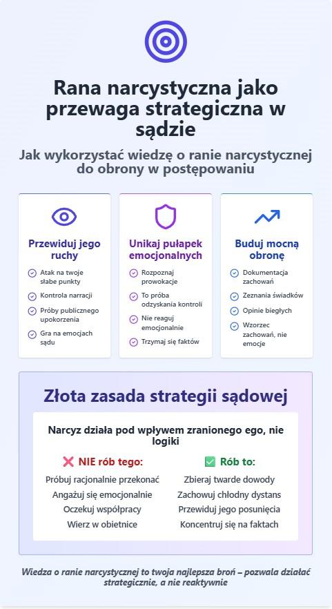 rana narcystyczna strategia w sadzie