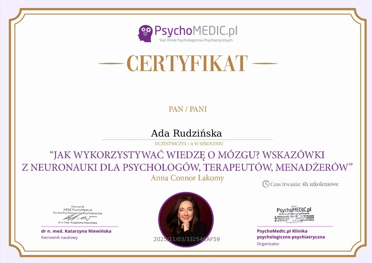 Wiedza o mózgu certyfikat Ada Rudzińska.jpg